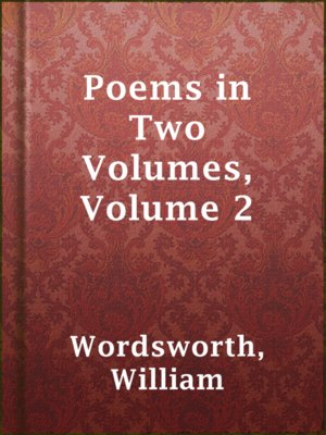 cover image of Poems in Two Volumes, Volume 2
